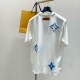 LOUIS VUITTON LOGO EMBROIDERY TSHIRT LOUIS VUITTON LOGO EMBROIDERY TSHIRT