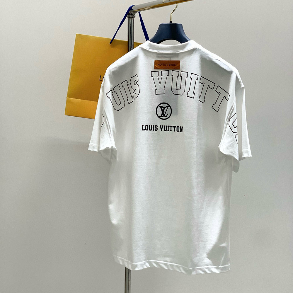 LOUIS VUITTON LOGO EMBROIDERY PRINT TSHIRT