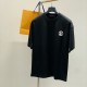 LOUIS VUITTON LOGO EMBROIDERY PRINT TSHIRT LOUIS VUITTON LOGO EMBROIDERY PRINT TSHIRT