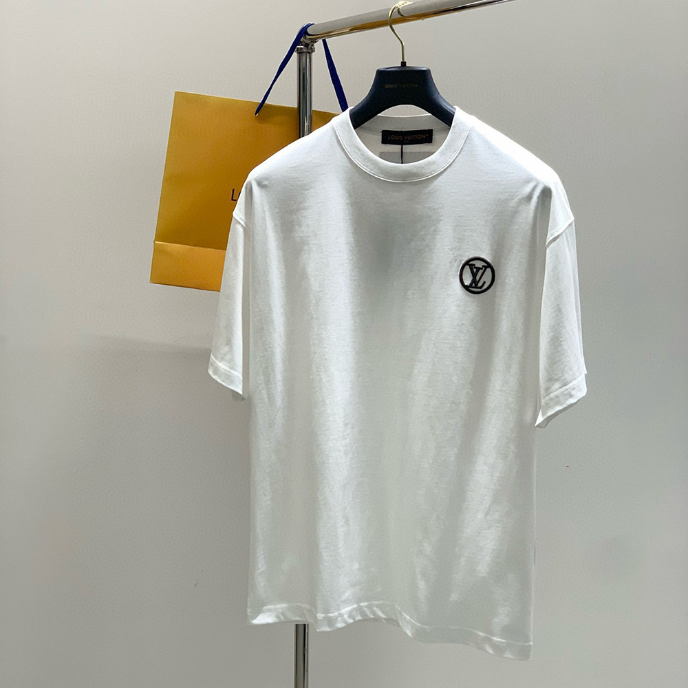LOUIS VUITTON LOGO EMBROIDERY PRINT TSHIRT