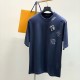 LOUIS VUITTON LOGO EMBROIDERY TSHIRT LOUIS VUITTON LOGO EMBROIDERY TSHIRT