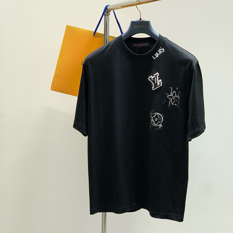 LOUIS VUITTON LOGO EMBROIDERY TSHIRT