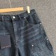LOUIS VUITTON LOGO SHORT JEANS LOUIS VUITTON LOGO SHORT JEANS