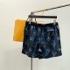 LOUIS VUITTON PRINT LOGO SHORTS 